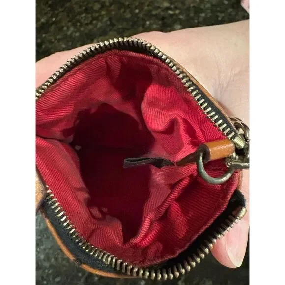 Dooney & Bourke Black Logo Keychain Purse Unisex Compact Size - Picture 5 of 6